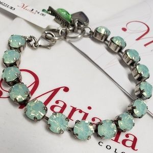 Mariana Chrysolite Opal Silver Plated Bracelet